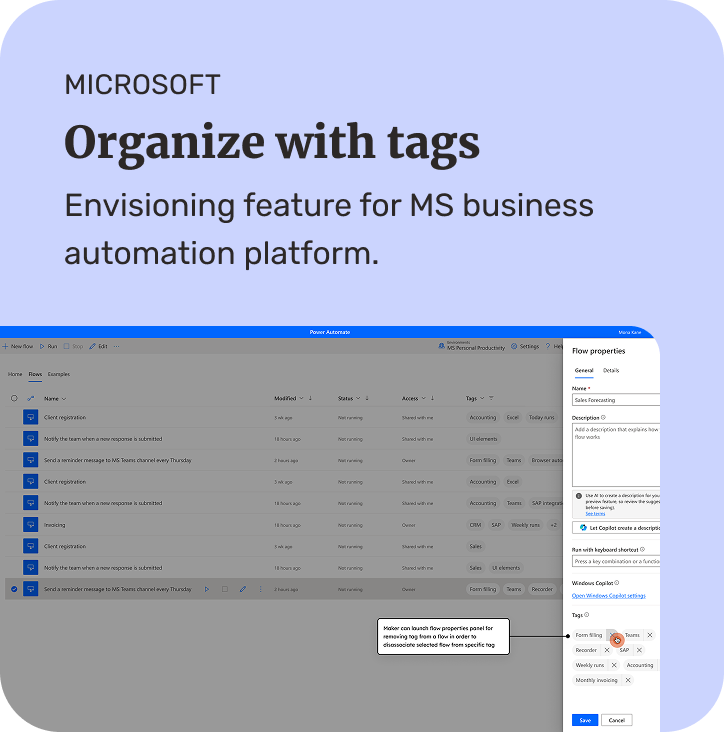 Organize with tags